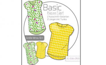 Papierschnittmuster - Basic Blusen-Shirt - Kinder- Kibadoo
